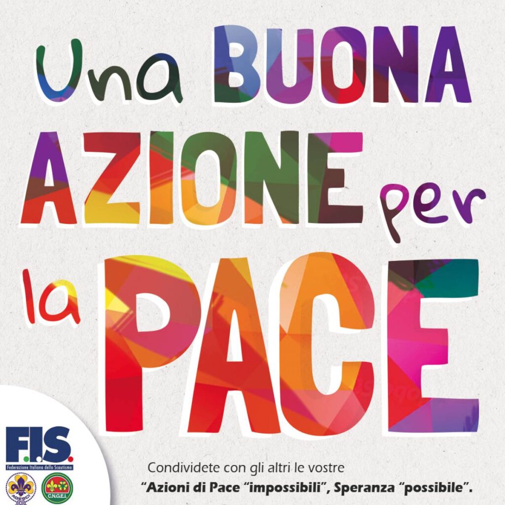 una buona azione per la pace scout